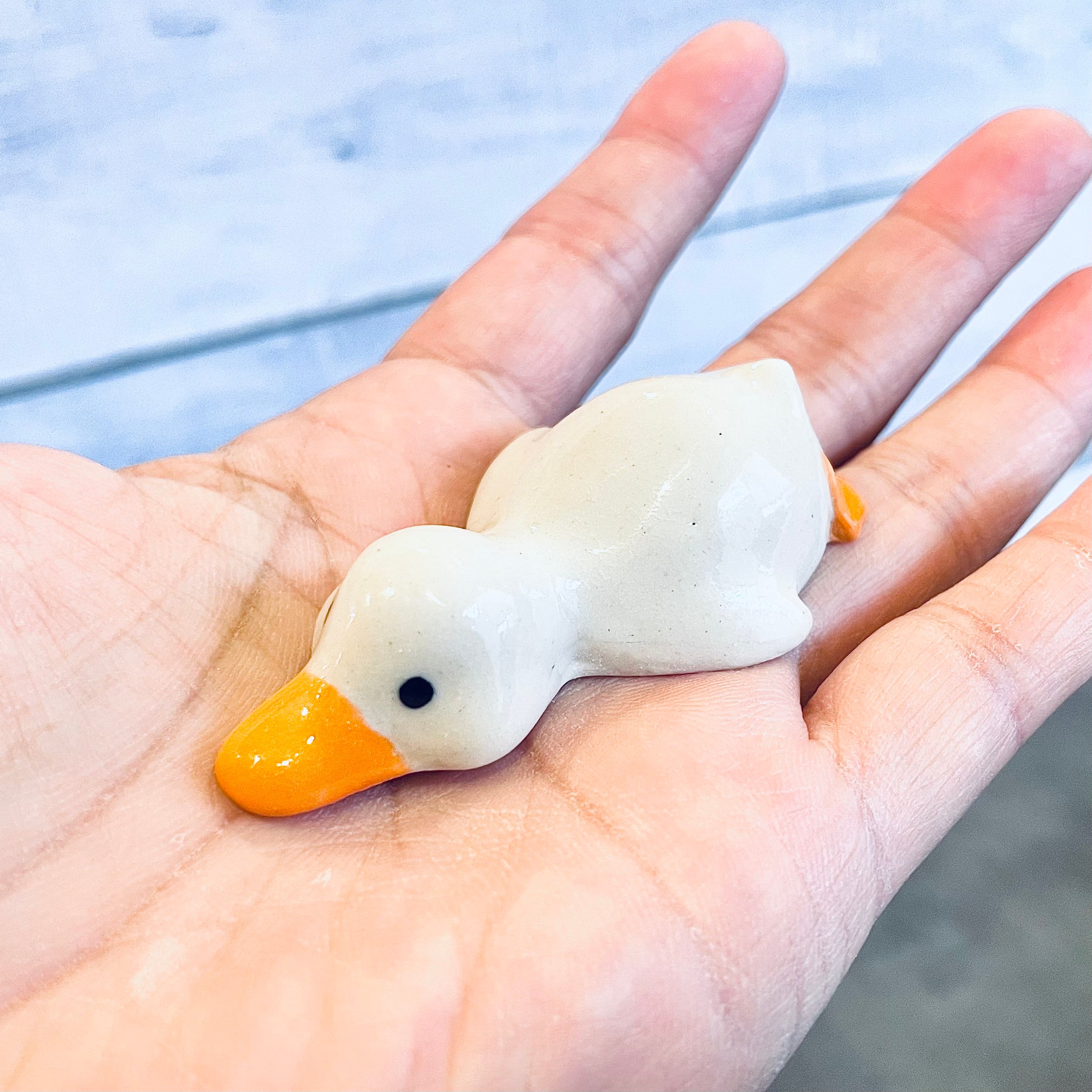Chopstick Holder - White Duck