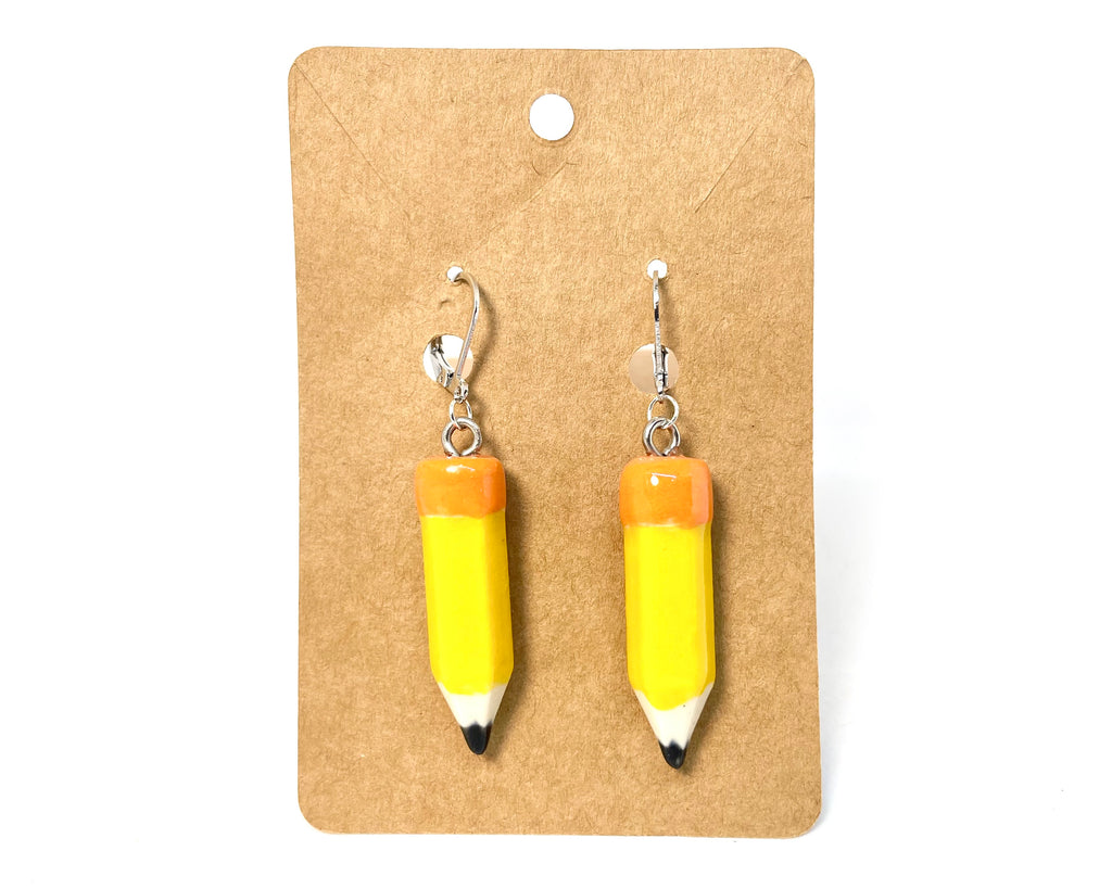 Ceramic Pencil Earrings