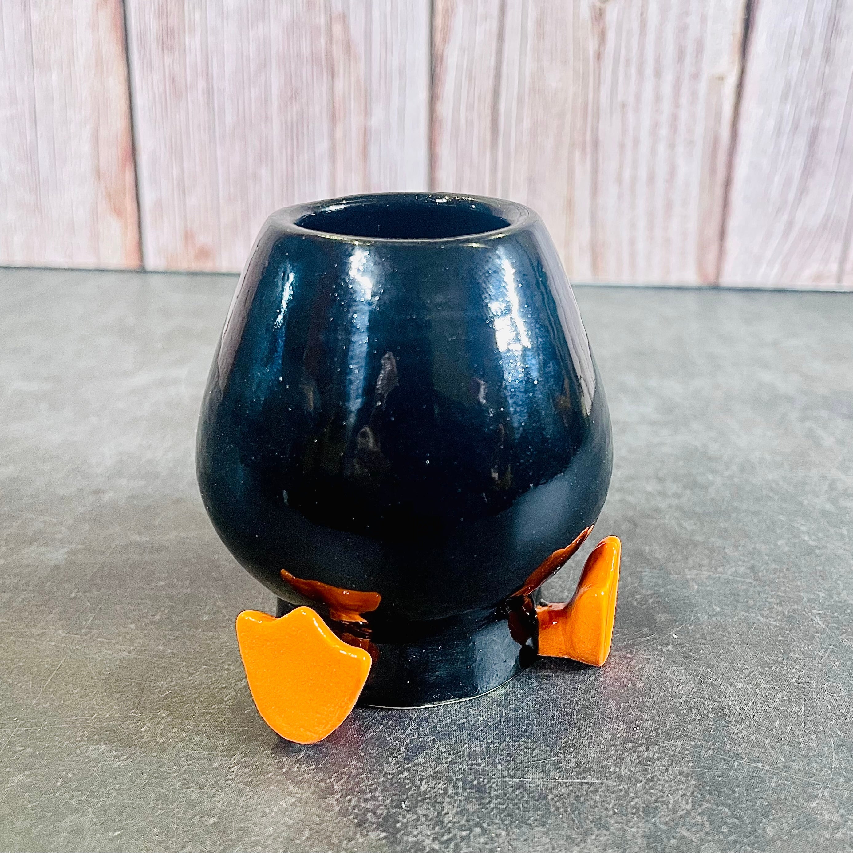 Chasen Bamboo Whisk Holder - Duck Feet - Black