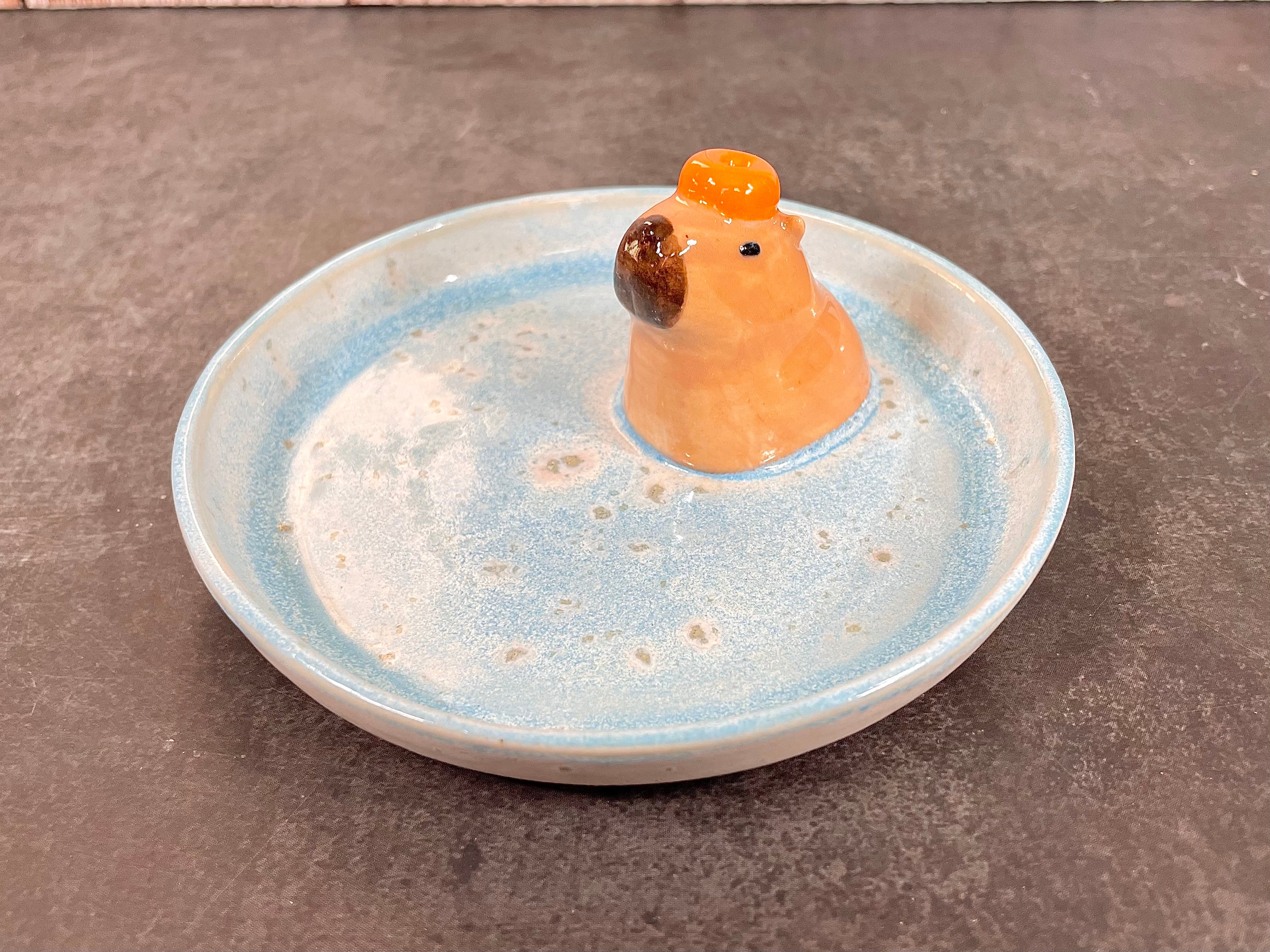 Trinket Tray / Incense Burner - Capybara
