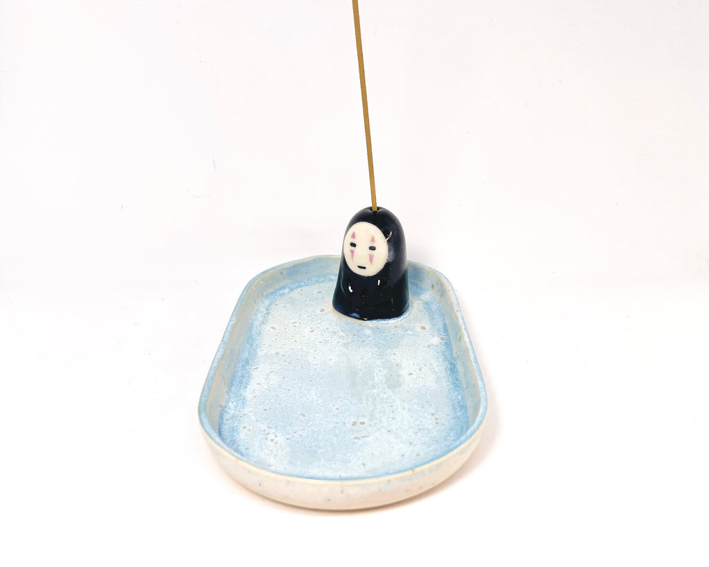 Trinket Tray / Incense Burner Oval - Noface