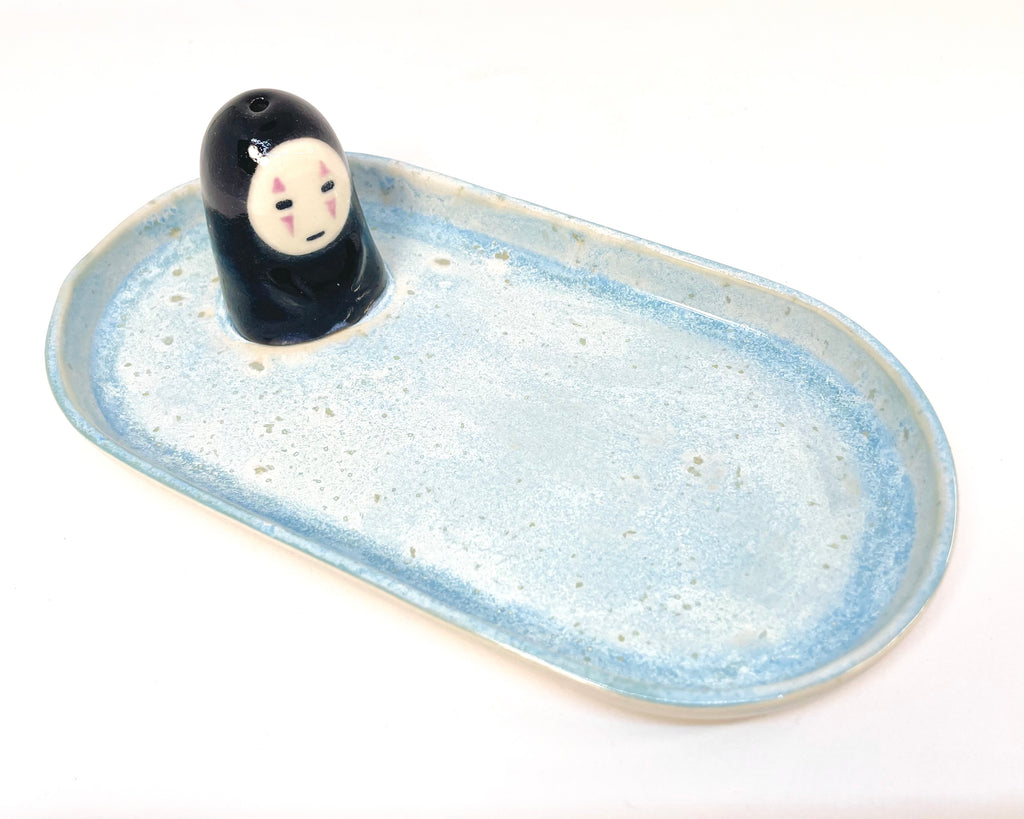 Trinket Tray / Incense Burner Oval - Noface