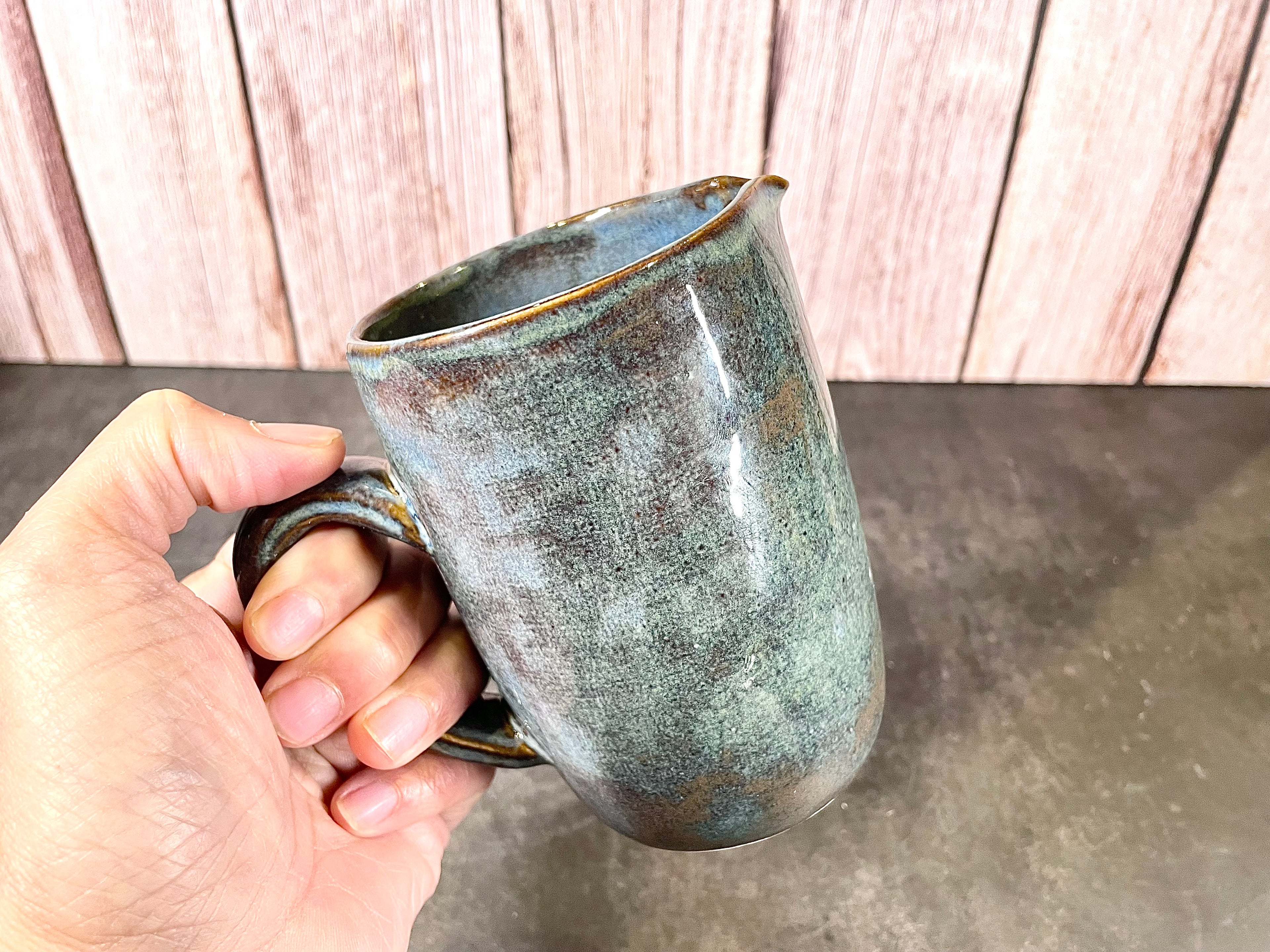 Tumbler with Handle & Pour Spout