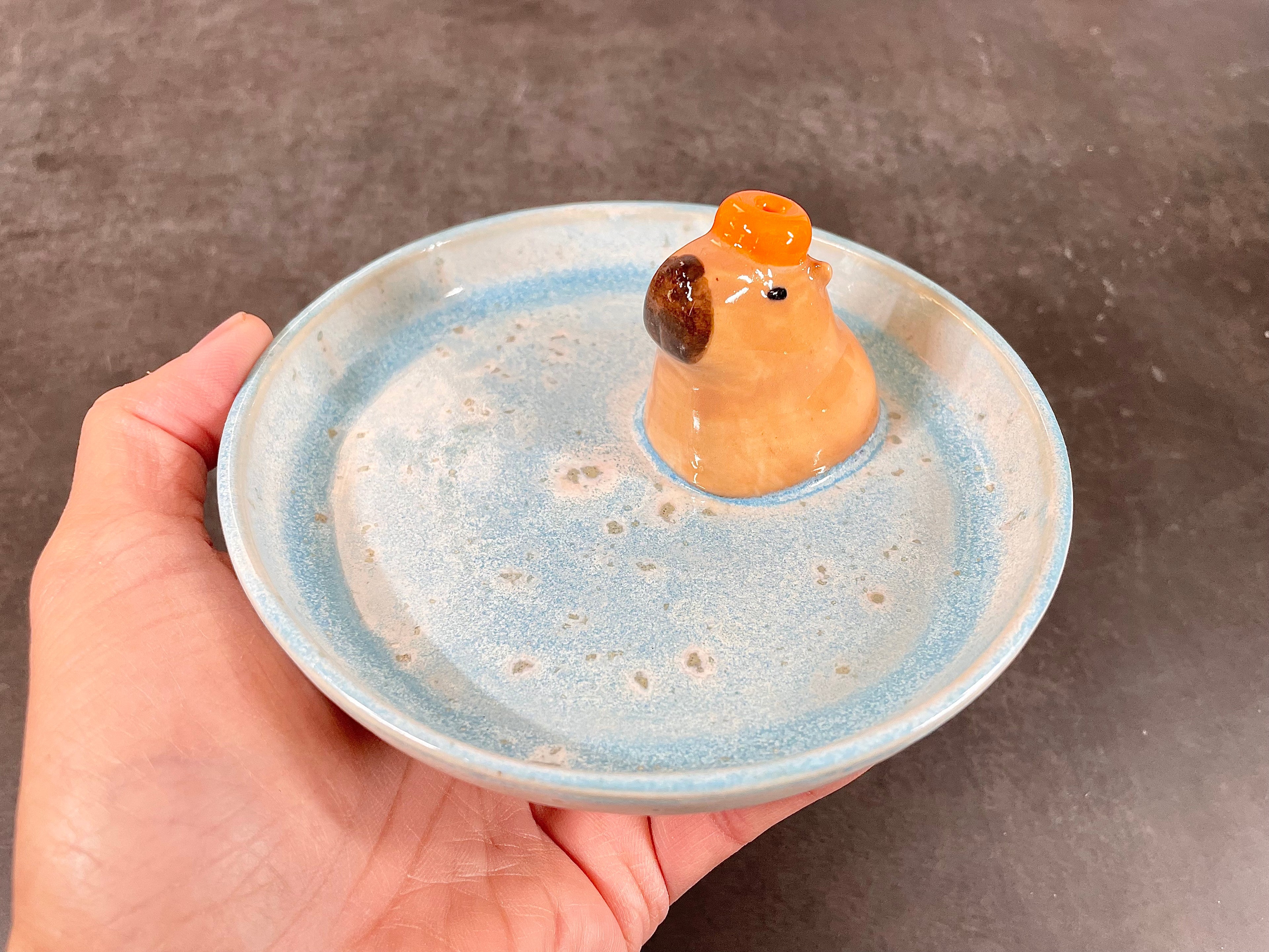 Trinket Tray / Incense Burner - Capybara
