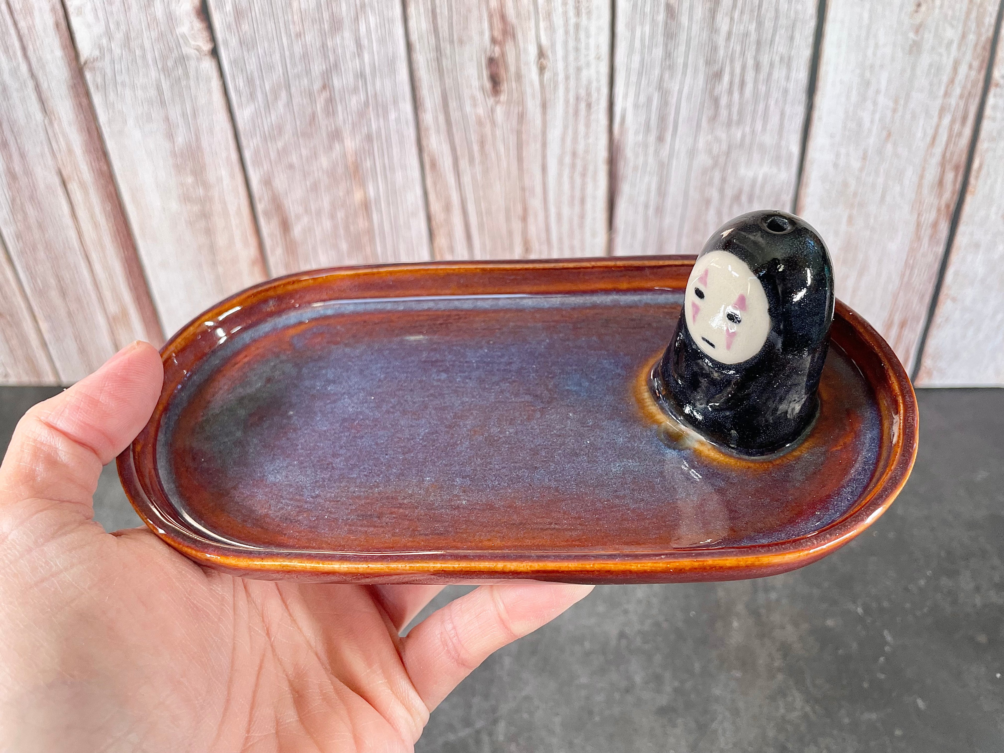 Trinket Tray / Incense Burner - Noface