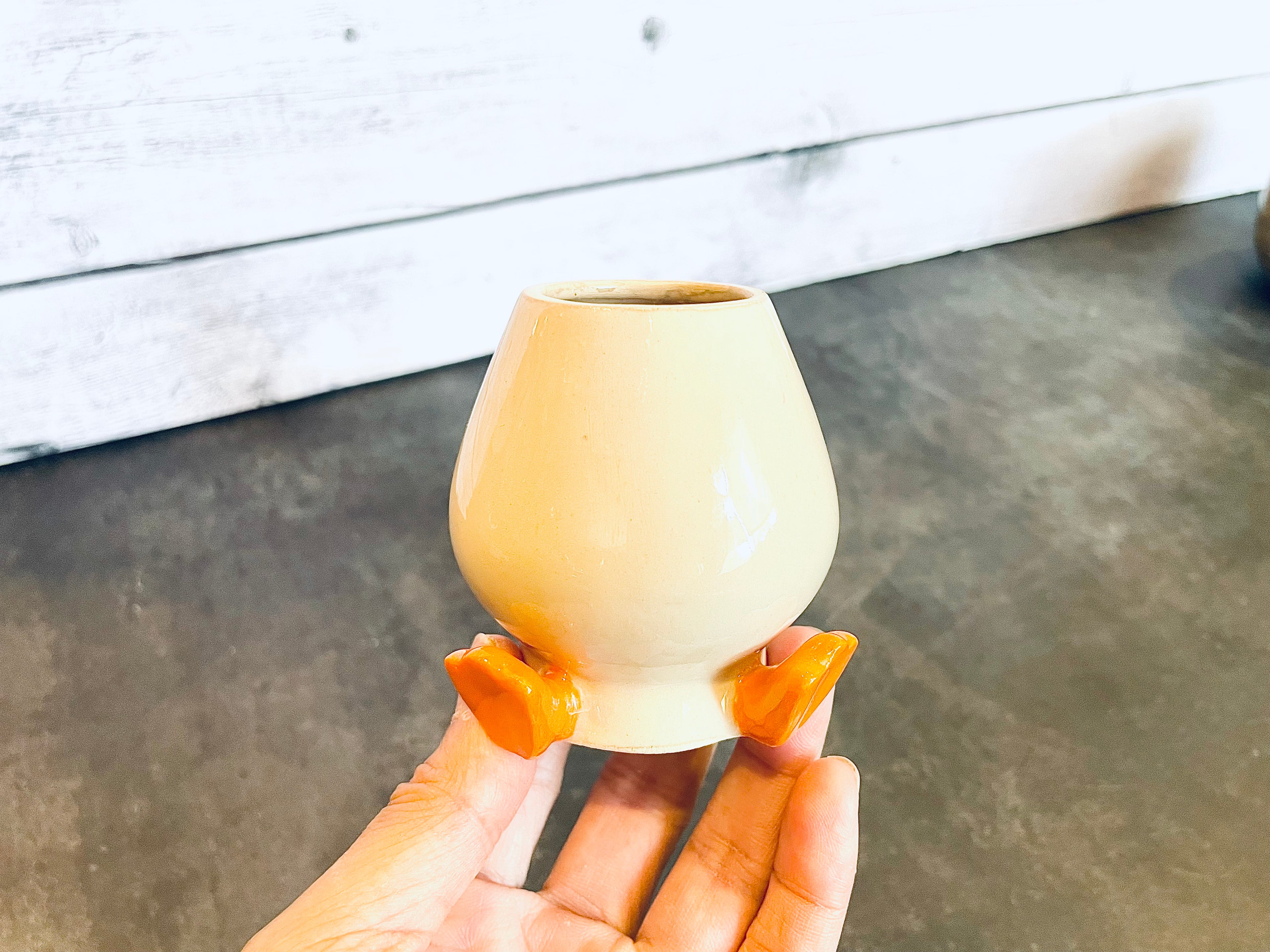 Chasen Bamboo Whisk Holder - Duck Feet