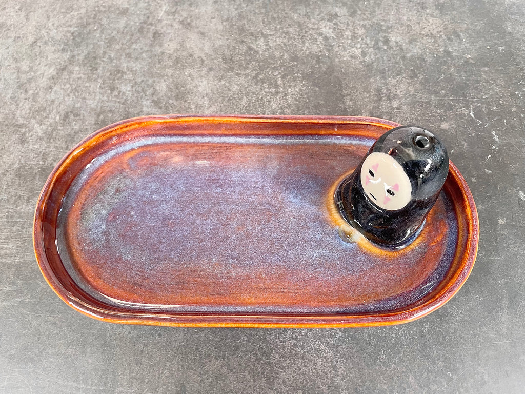 Trinket Tray / Incense Burner - Noface
