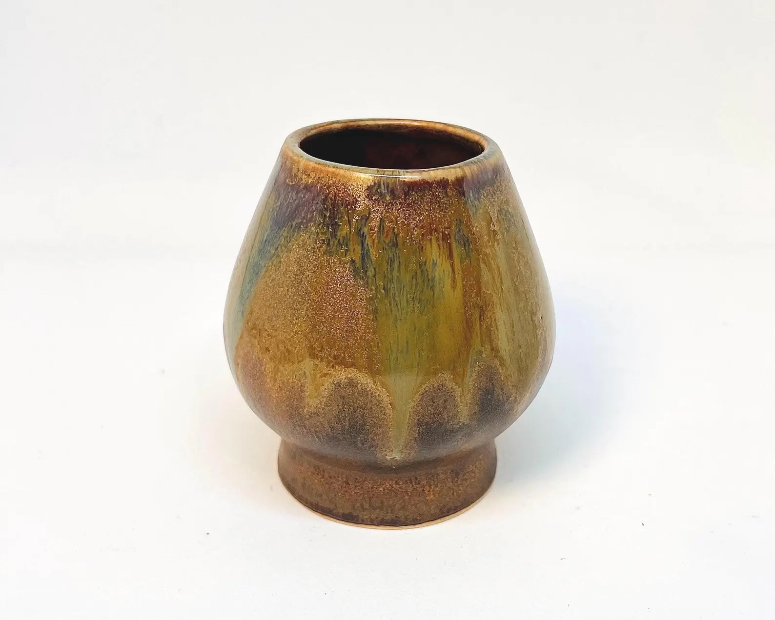 Chasen Bamboo Whisk Holder - Copper Ore Glaze