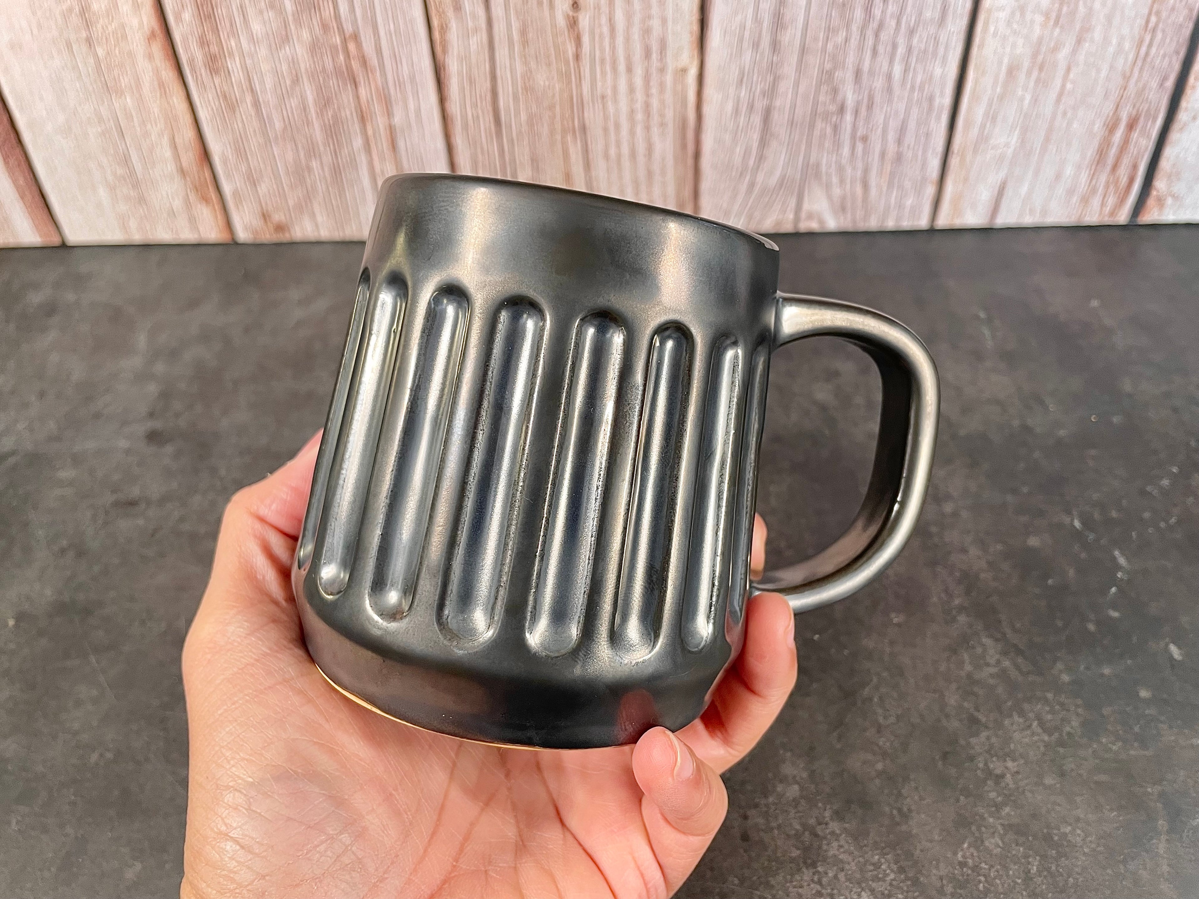 Mug - Doric - Gunmetal Glaze