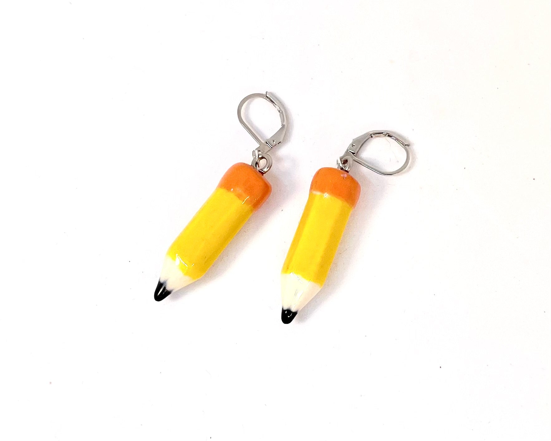 Ceramic Pencil Earrings