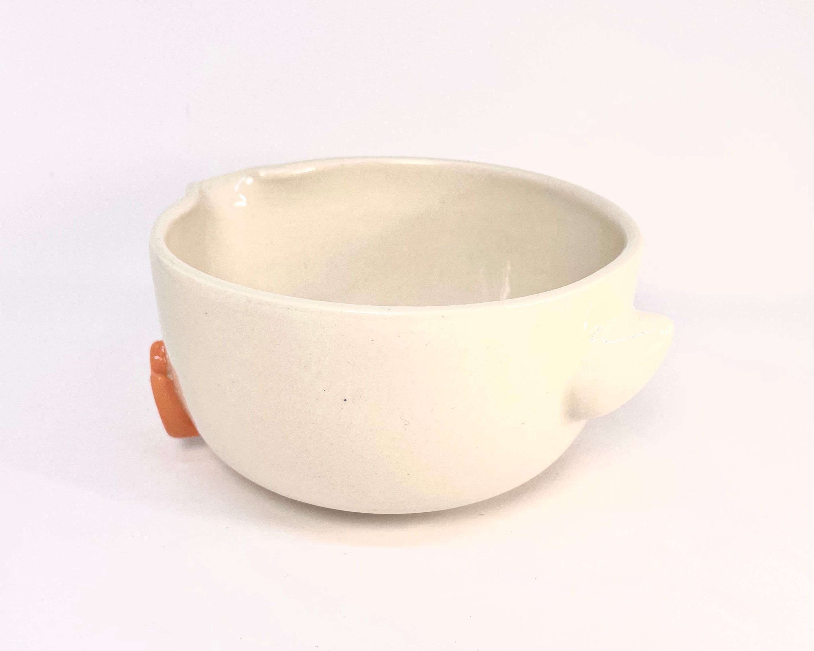 Ducky Handmade Ceramic Matcha Bowl - Unique Chawan for Japanese Tea Ceremony