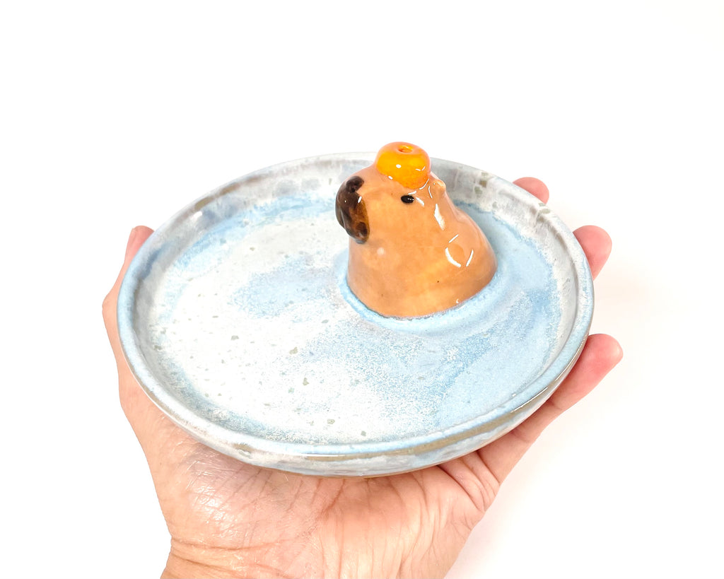 Trinket Tray / Incense Burner - Capybara