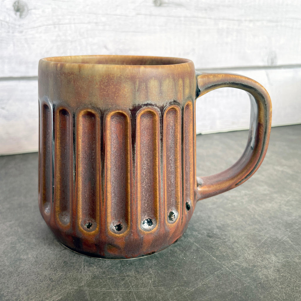 Mug - Doric - Copper Ore & Green Tea Glaze