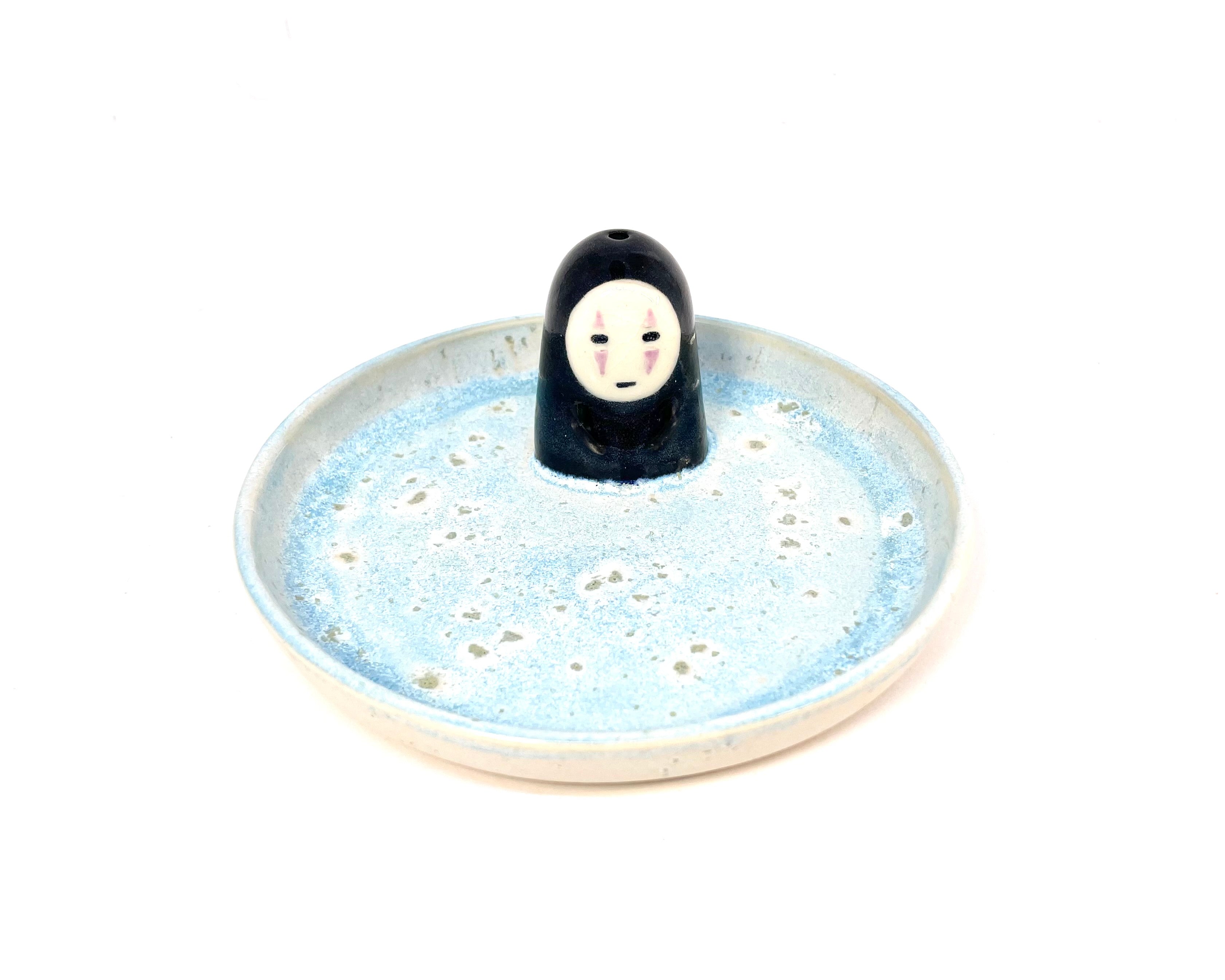 Ceramic Noface incense holder/ ring dish